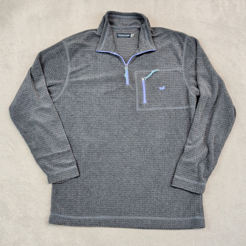 Southern Marsh Fieldtec Waffle Knit Quarter Zip Pullover S Gray Outdoor Gorpcore